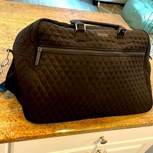 Vera Bradley Large Weekender Tote. Solid Black. Brand-new, never used!